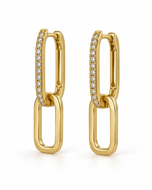 Ellery Paperclip Drop Earrings