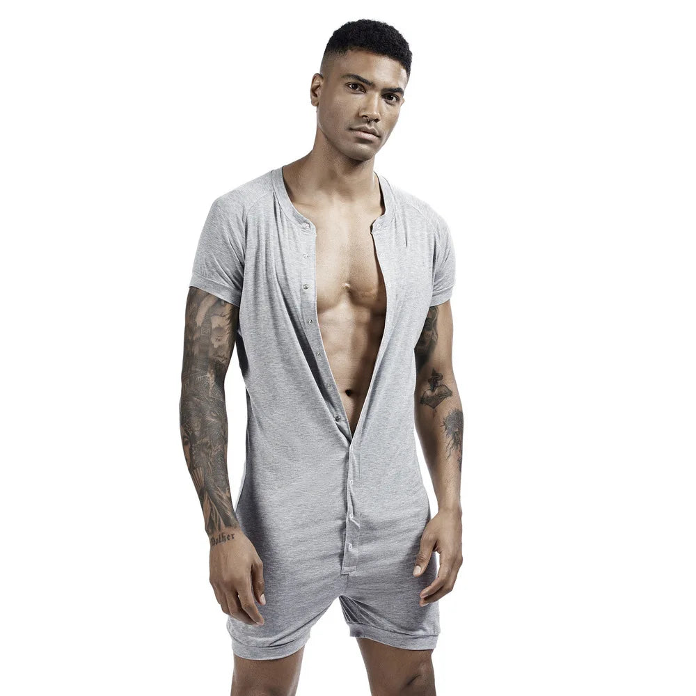 Men's Slimming Body Shaper with Button Top