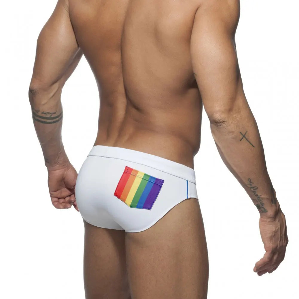 UXH Men's Rainbow Brief Swimwear
