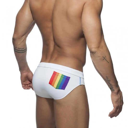 UXH Men's Rainbow Brief Swimwear