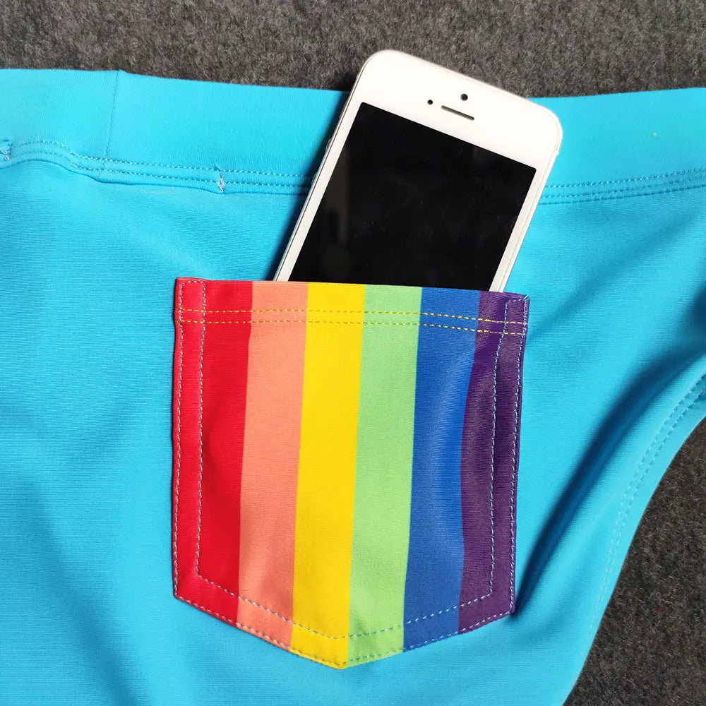 UXH Men's Rainbow Brief Swimwear