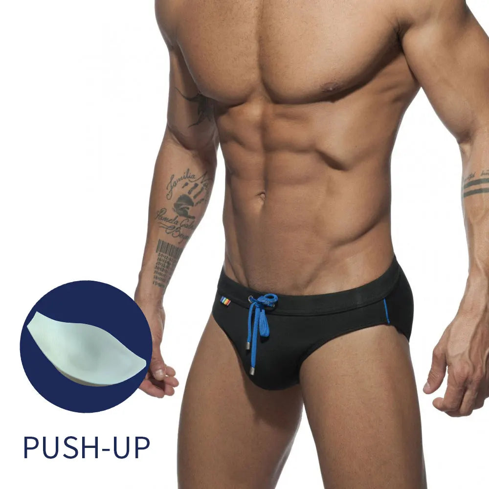 UXH Men's Rainbow Brief Swimwear