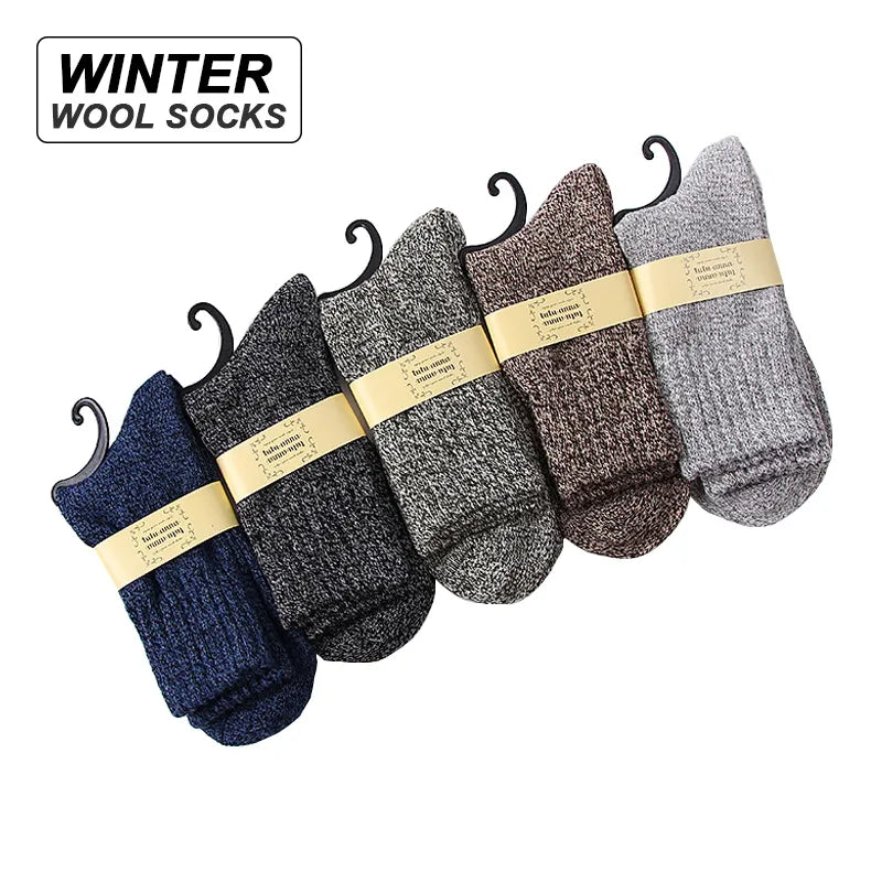 Men's Wool Socks (5 Pairs)