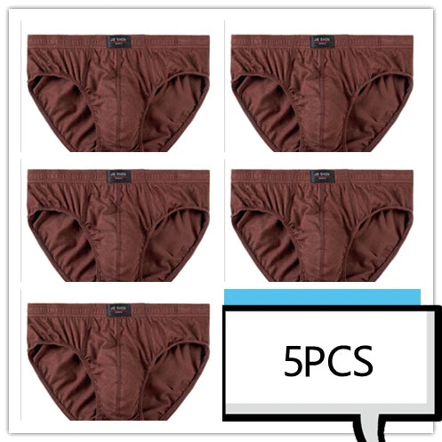 100% Cotton Men's Comfortable Underwear Briefs (Pkg of 5)