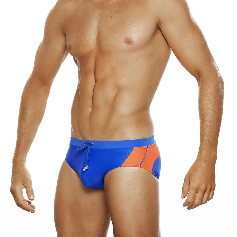 UXH Men's Swimming Briefs with Push-Up Enlargement Pad Swimwear