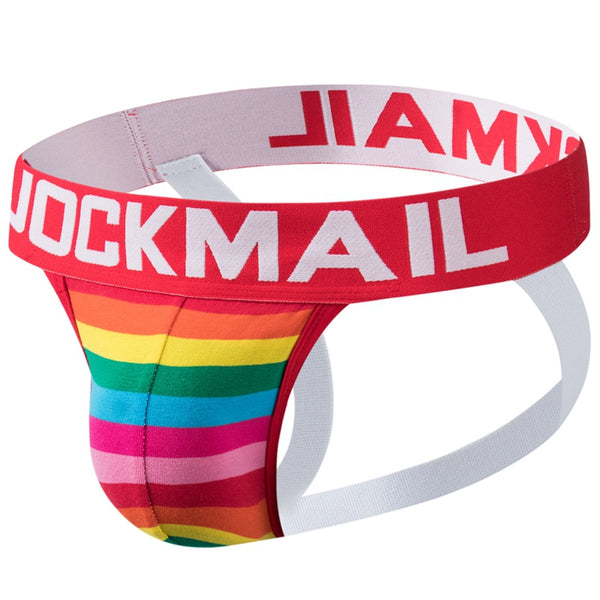 JOCKMAIL Rainbow Series Cotton Low Waist Jockstrap