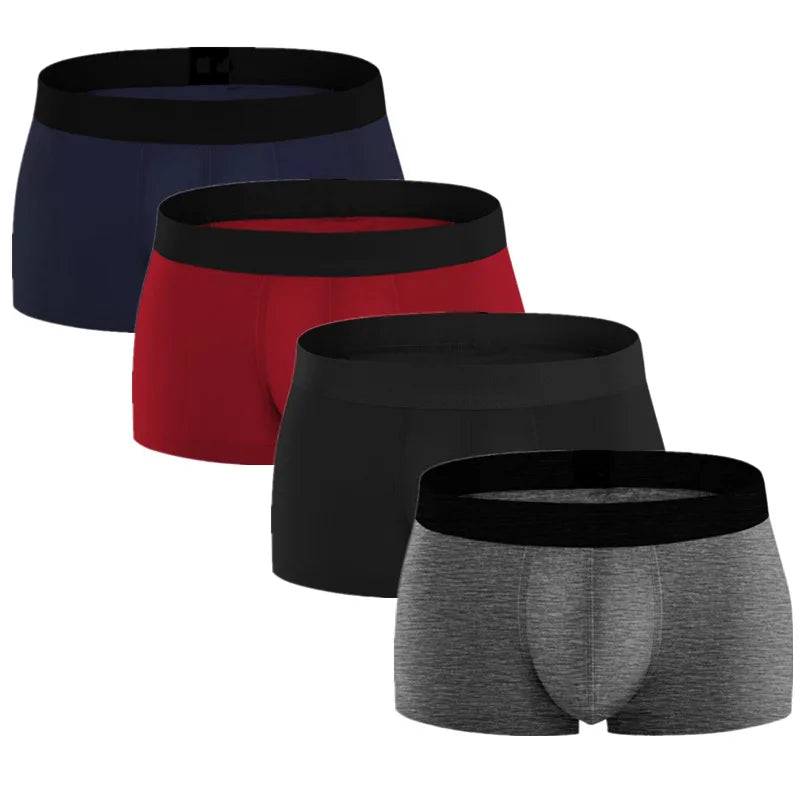 Sky Hero Men's Cotton Underwear (4 Pack)