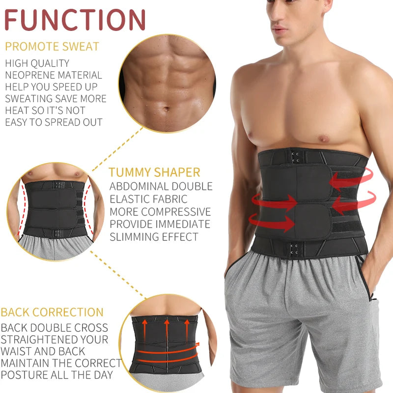 Men's Waist Trainer Abdomen Slimming Body Shaper Shapewear