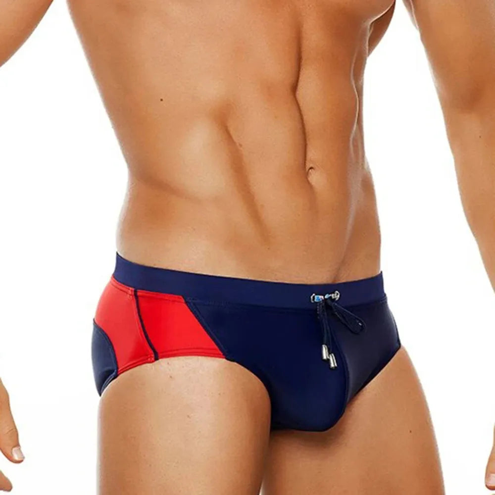 UXH Men's Swimming Briefs with Push-Up Enlargement Pad Swimwear