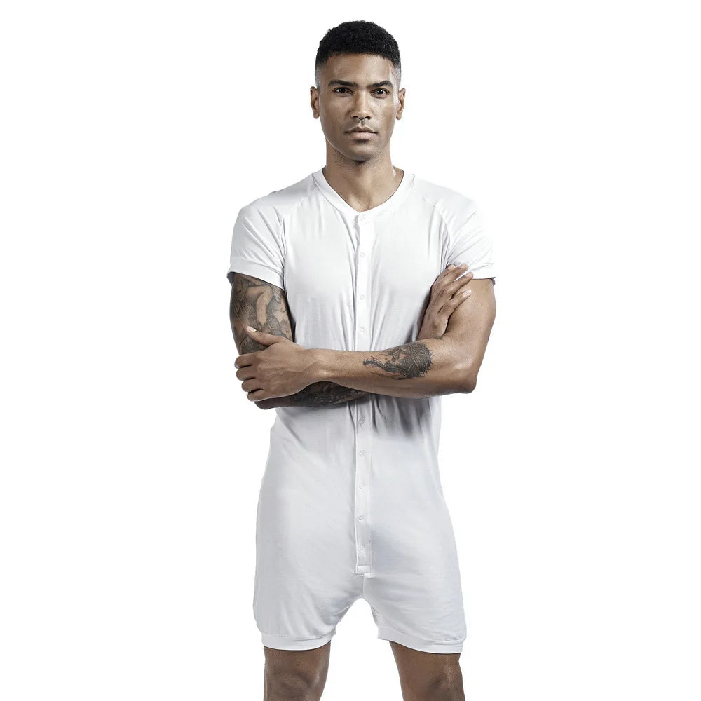 Men's Slimming Body Shaper with Button Top