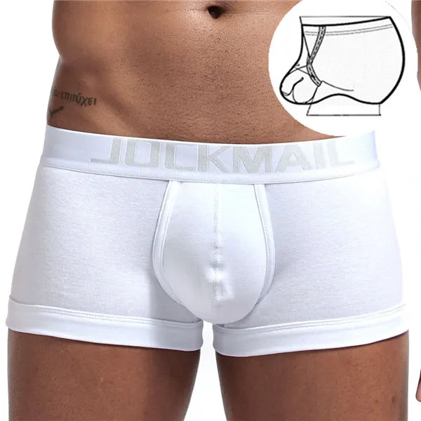 JOCKMAIL Men's Cotton Boxer (Adjustable Size Ring)