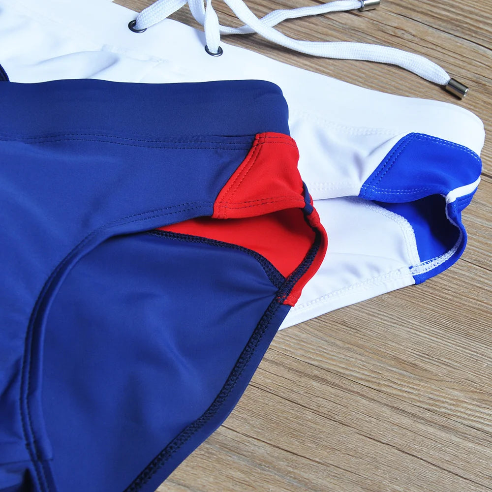 UXH Men's Swimming Briefs with Push-Up Enlargement Pad Swimwear