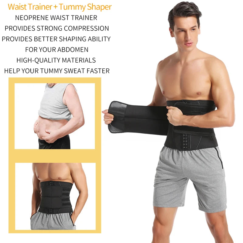 Men's Waist Trainer Abdomen Slimming Body Shaper Shapewear