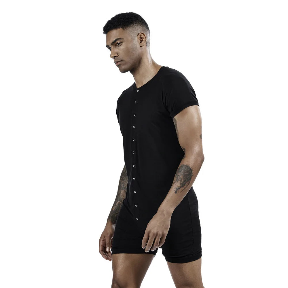 Men's Slimming Body Shaper with Button Top