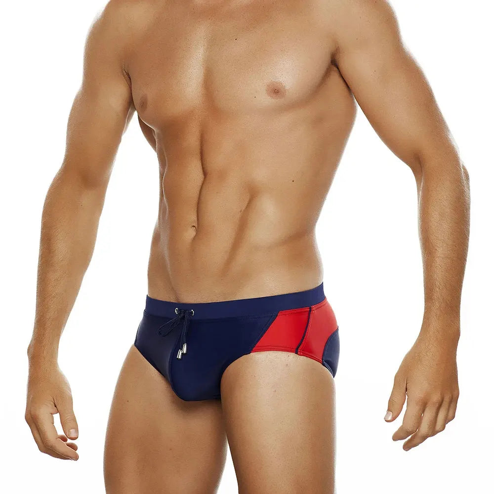 UXH Men's Swimming Briefs with Push-Up Enlargement Pad Swimwear