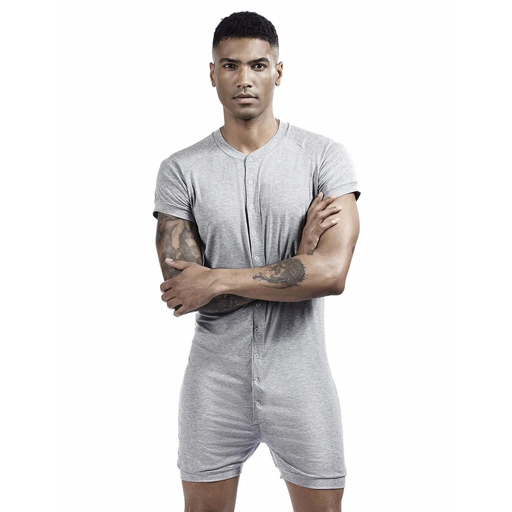 Men's Slimming Body Shaper with Button Top