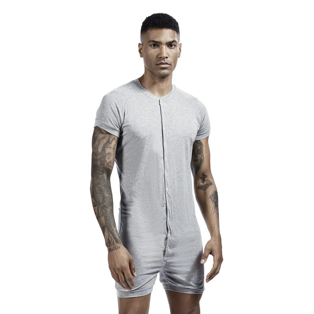 Men's Slimming Body Shaper with Button Top
