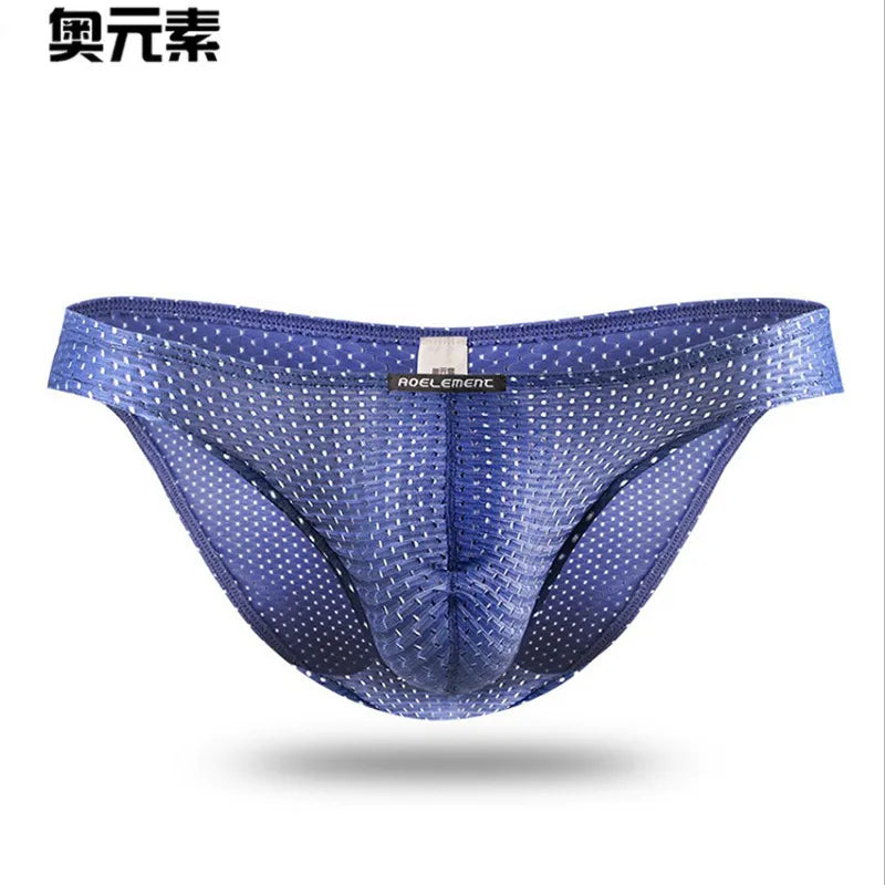 Men's Low-Waist Mesh Brief Underwear