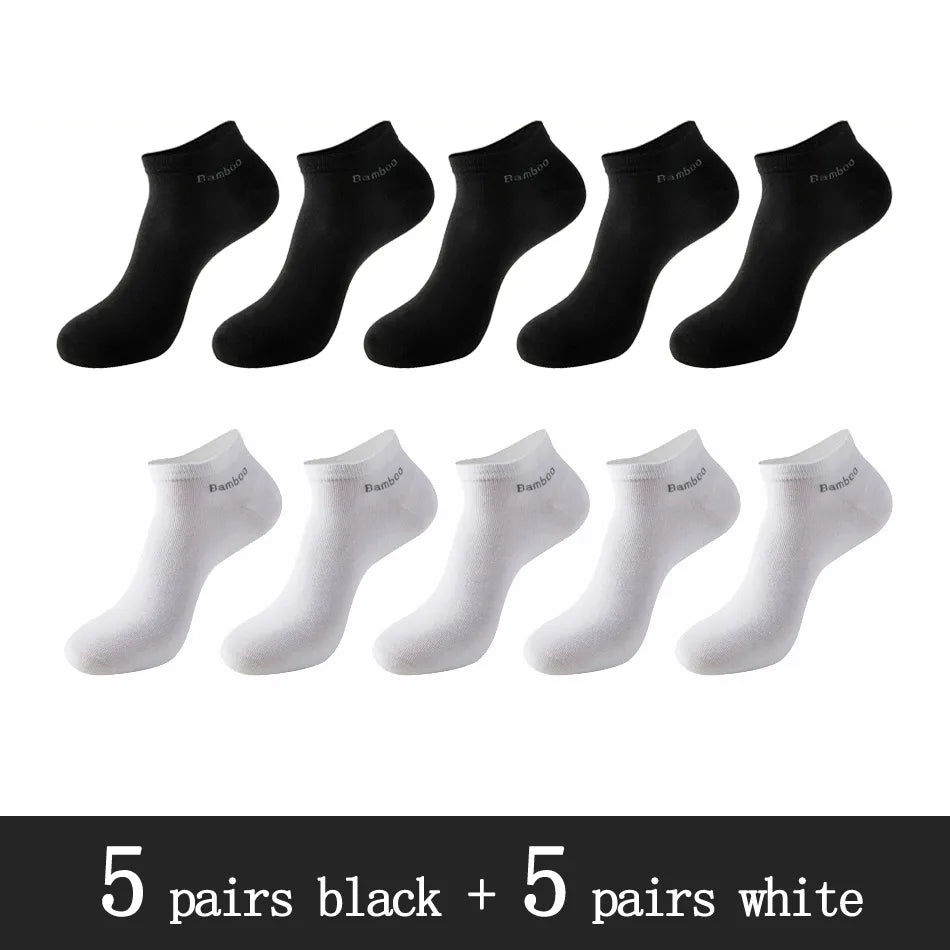 Men's Bamboo Fiber Socks (10 Pairs)