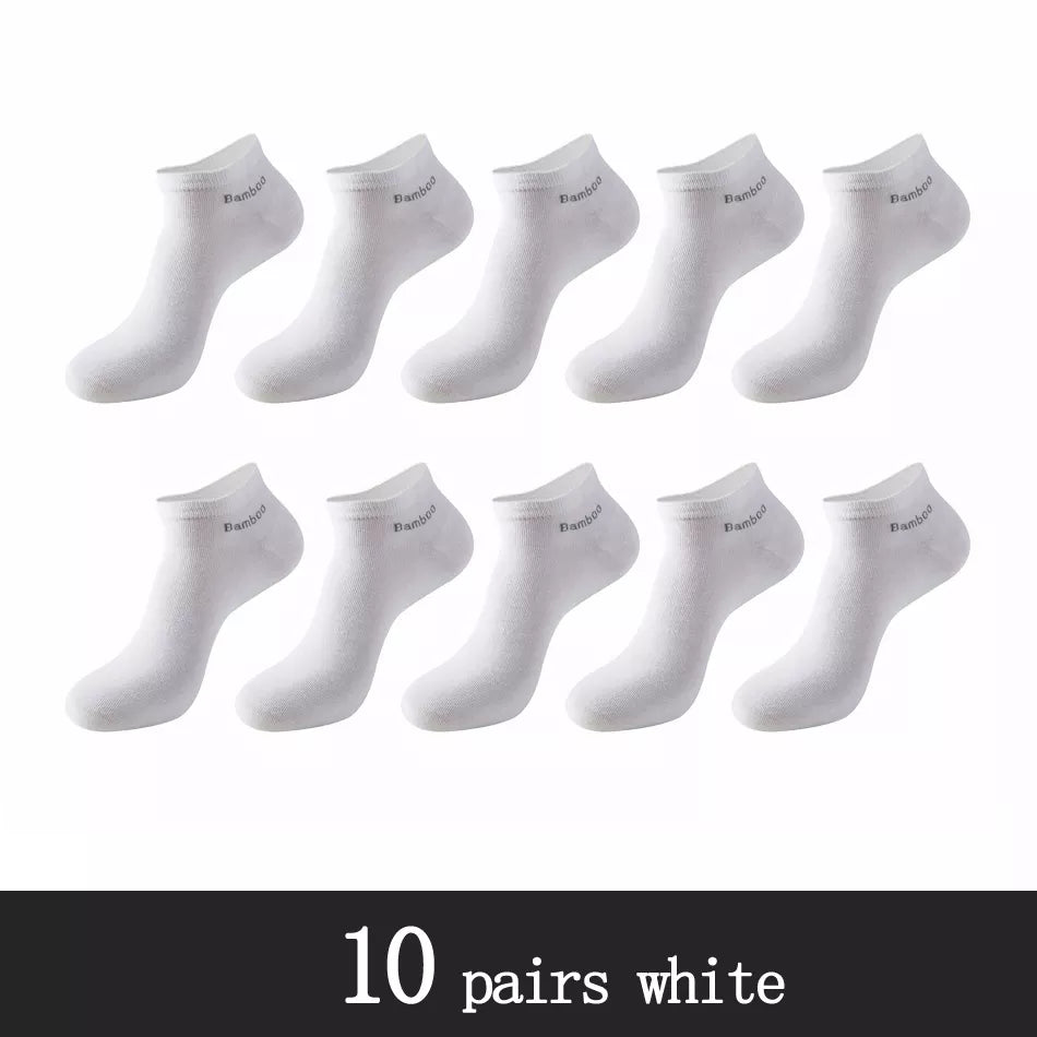Men's Bamboo Fiber Socks (10 Pairs)