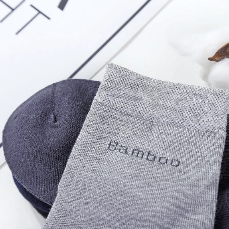 Men's Bamboo Fiber Crew Socks (10 Pairs)