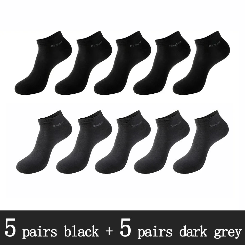 Men's Bamboo Fiber Socks (10 Pairs)