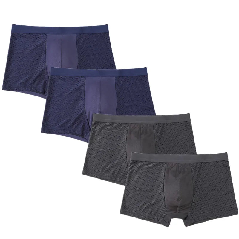 SKY HERO Men's Bamboo Boxers (4 pack) (Plus Sizes)