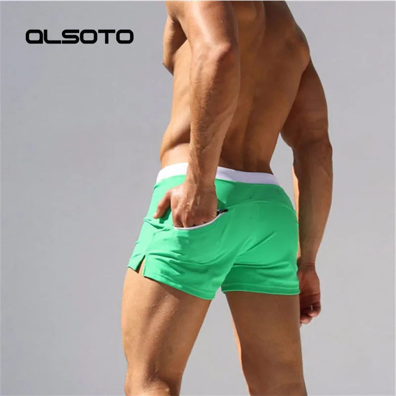 ALSOTO Men's Quick Dry Swim Shorts Swimwear