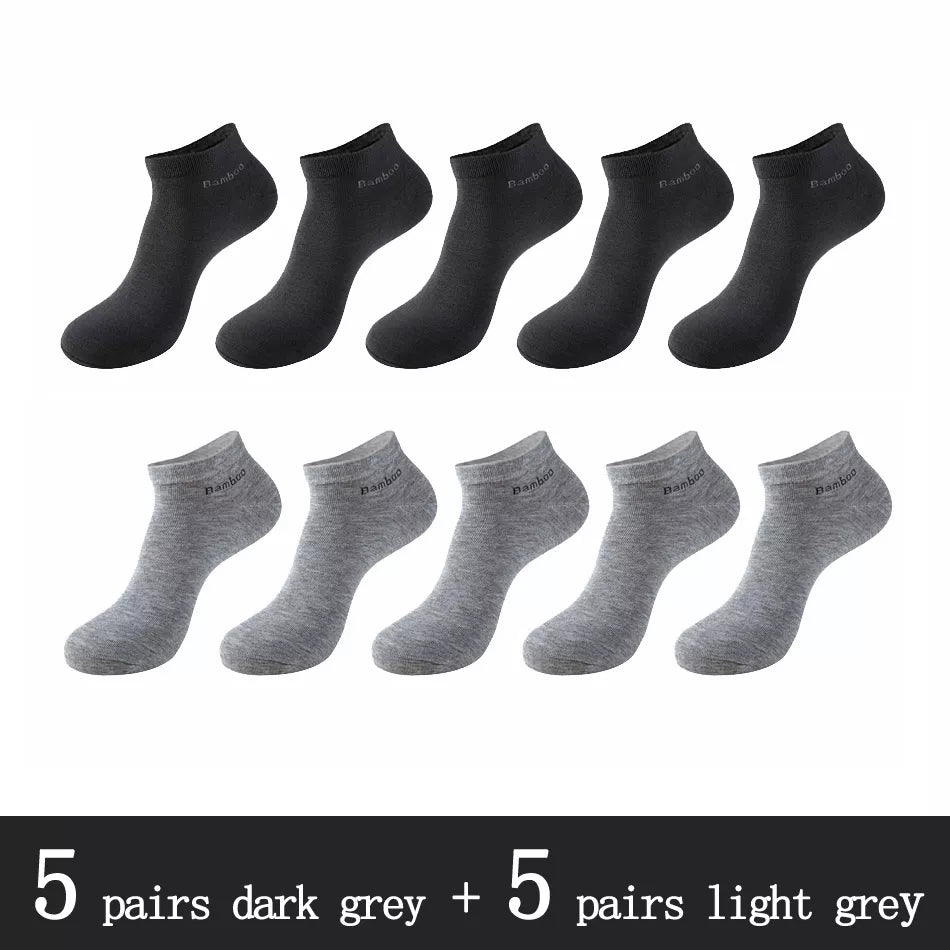 Men's Bamboo Fiber Socks (10 Pairs)