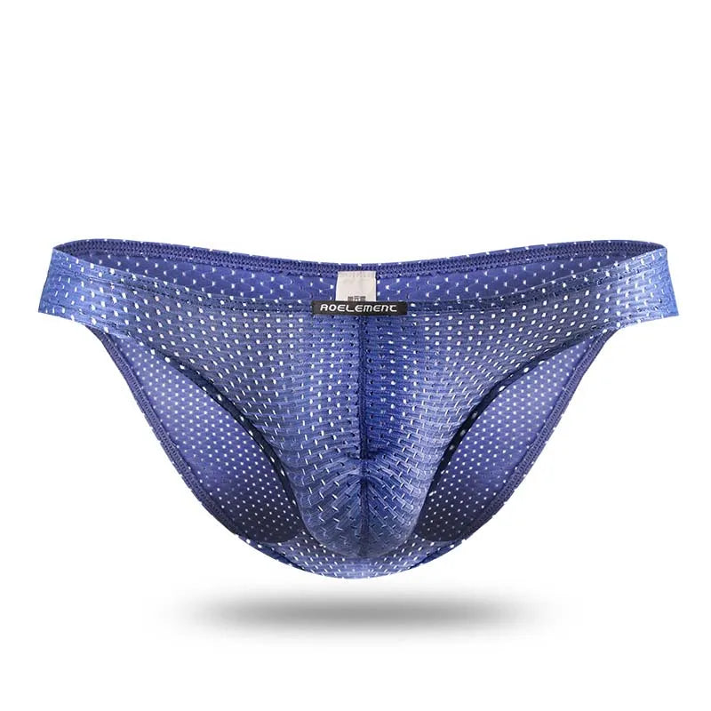 Men's Low-Waist Mesh Brief Underwear