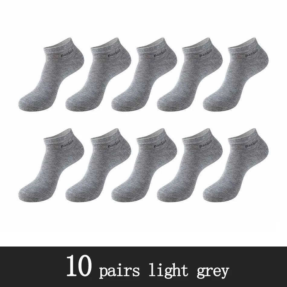 Men's Bamboo Fiber Socks (10 Pairs)