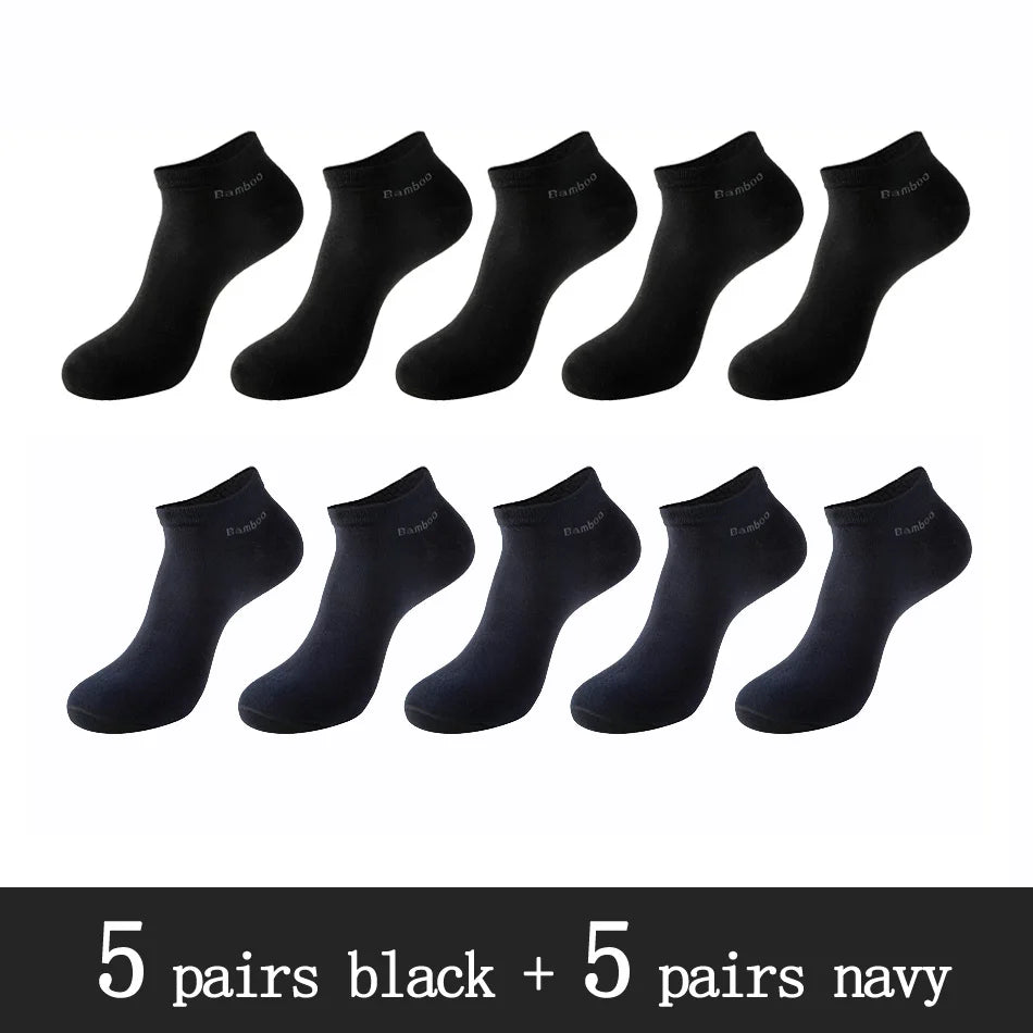 Men's Bamboo Fiber Socks (10 Pairs)