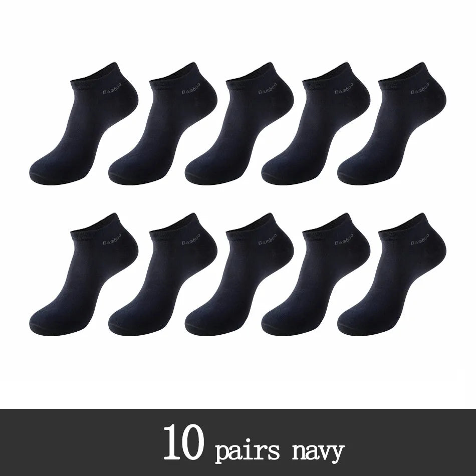 Men's Bamboo Fiber Socks (10 Pairs)