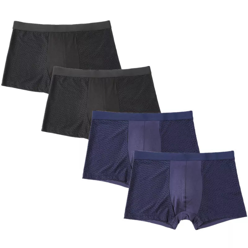SKY HERO Men's Bamboo Boxers (4 pack) (Plus Sizes)