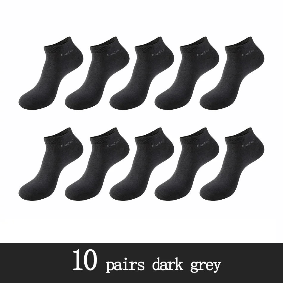Men's Bamboo Fiber Socks (10 Pairs)
