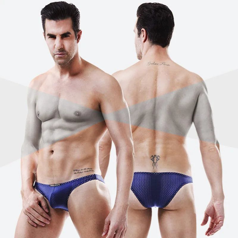 Men's Low-Waist Mesh Brief Underwear