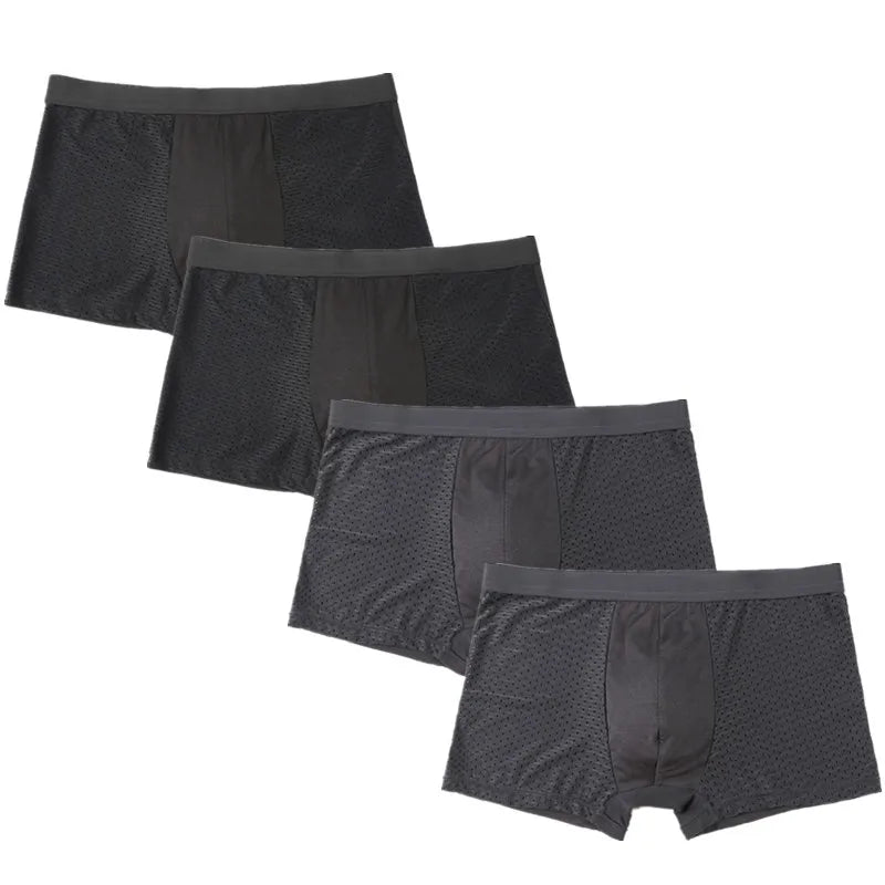 SKY HERO Men's Bamboo Boxers (4 pack) (Plus Sizes)