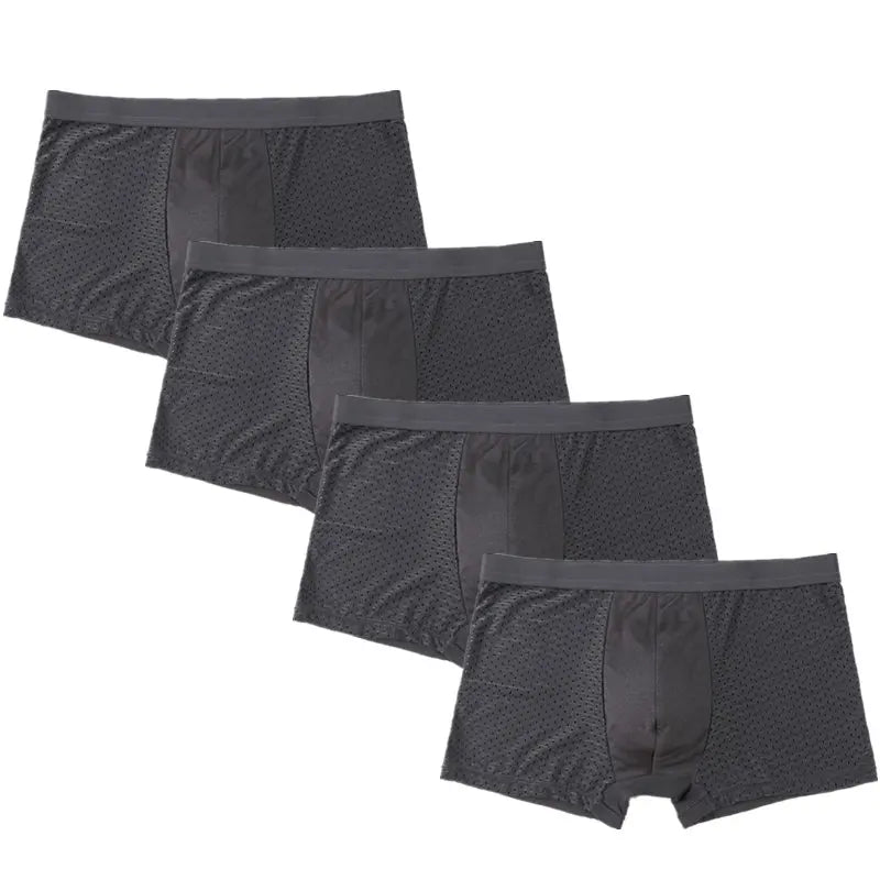 SKY HERO Men's Bamboo Boxers (4 pack) (Plus Sizes)