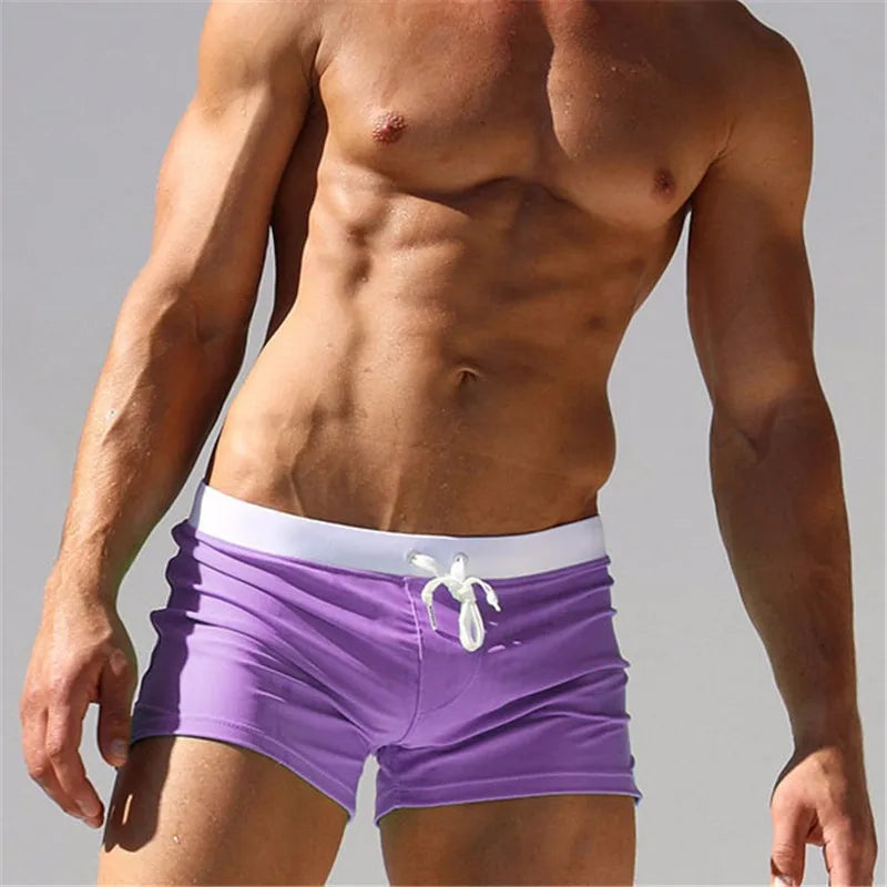 ALSOTO Men's Quick Dry Swim Shorts Swimwear