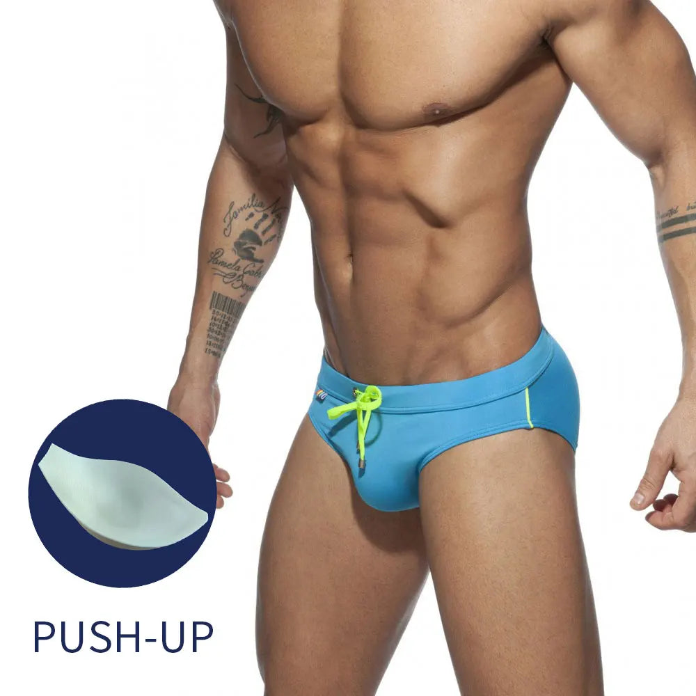UXH Men's Rainbow Brief Swimwear