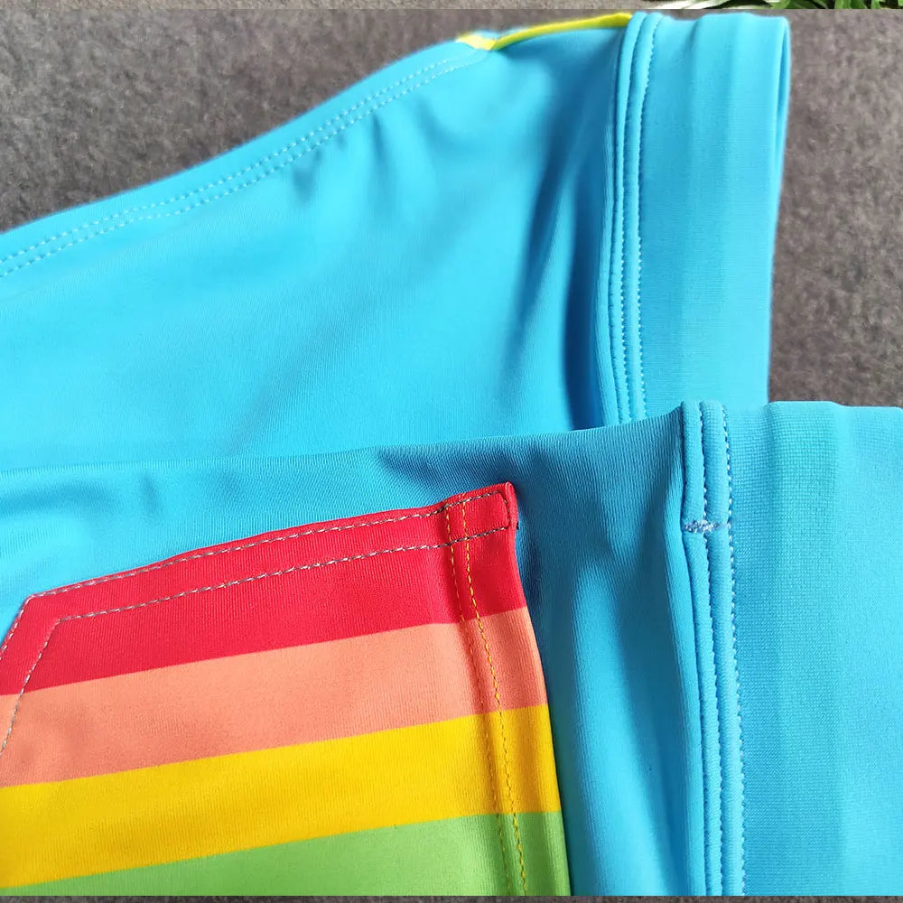 UXH Men's Rainbow Brief Swimwear