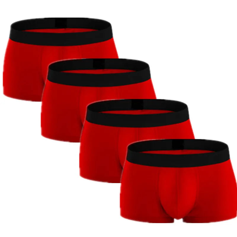 Sky Hero Men's Cotton Underwear (4 Pack)