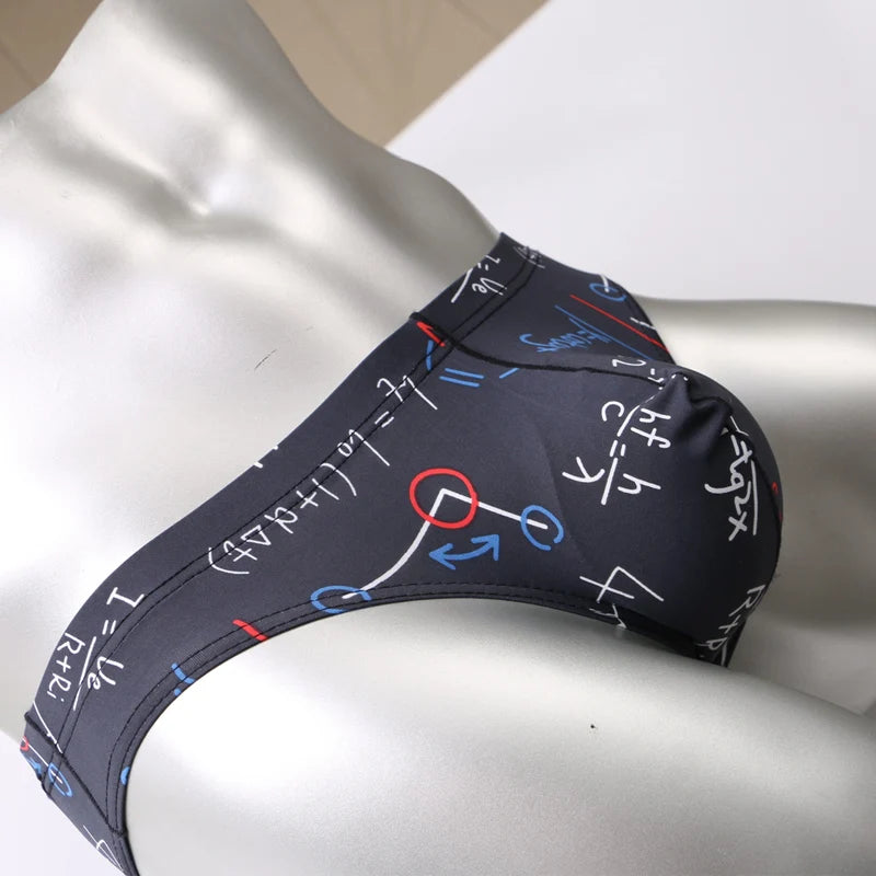 JORIONMIA Men's Breathable Soft Print Briefs Underwear