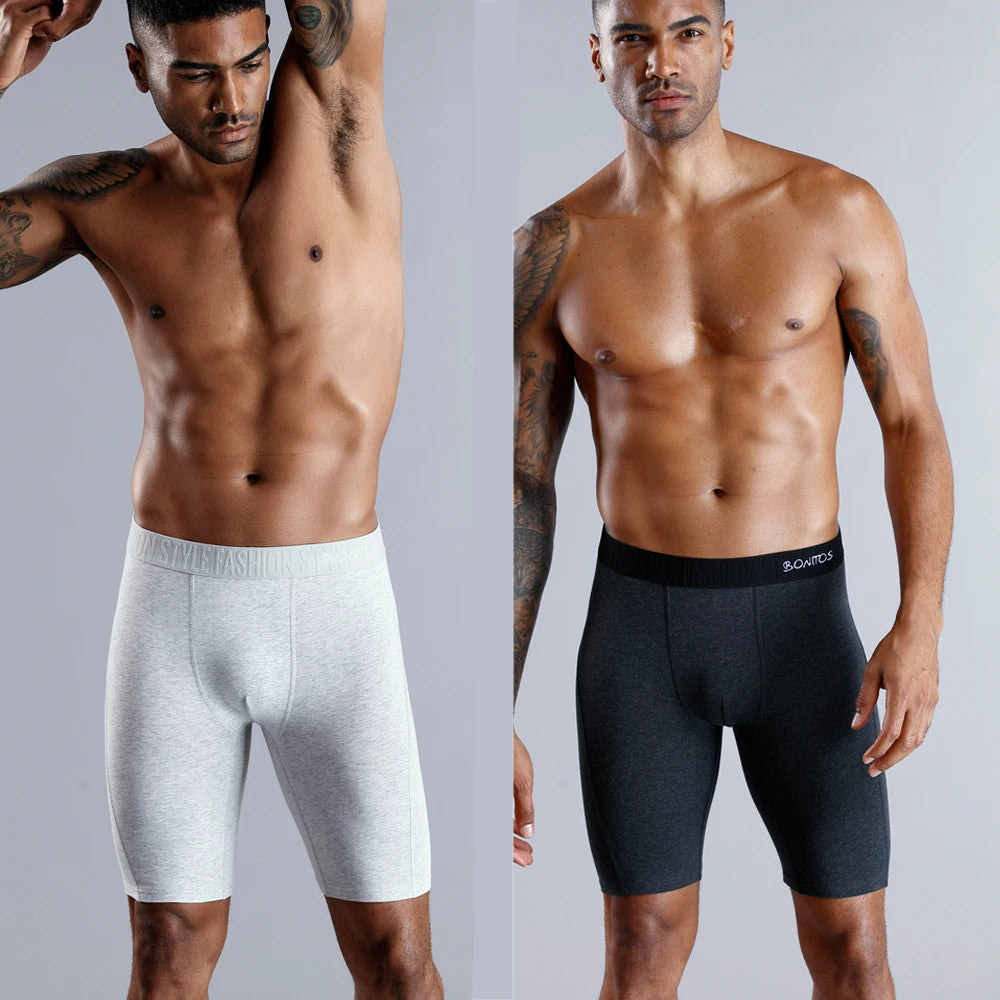 Men's Cotton Long Boxer Underwear
