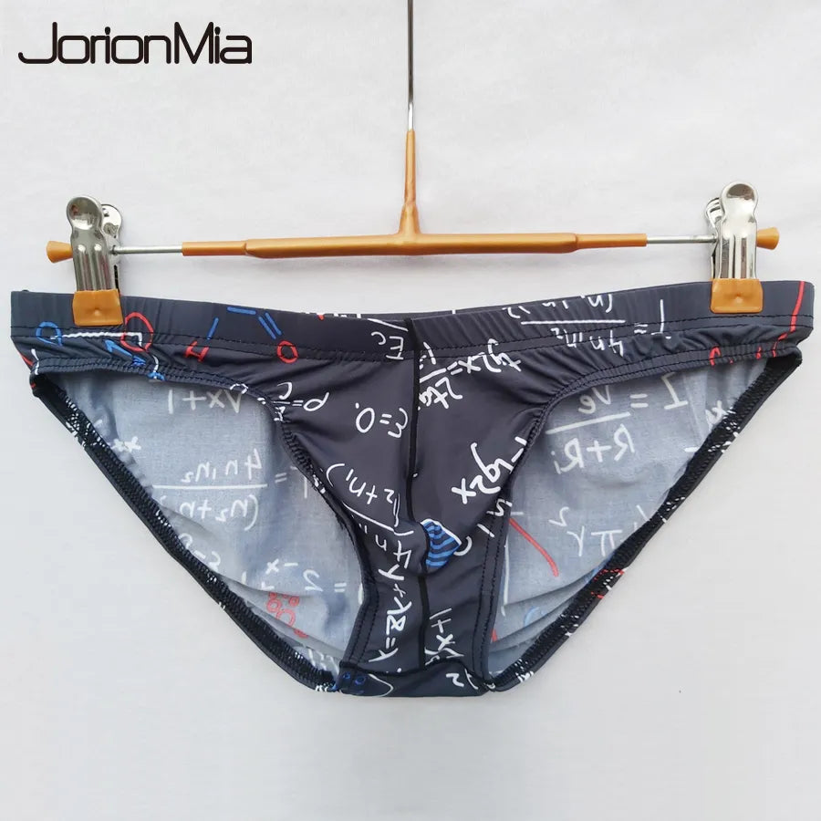 JORIONMIA Men's Breathable Soft Print Briefs Underwear