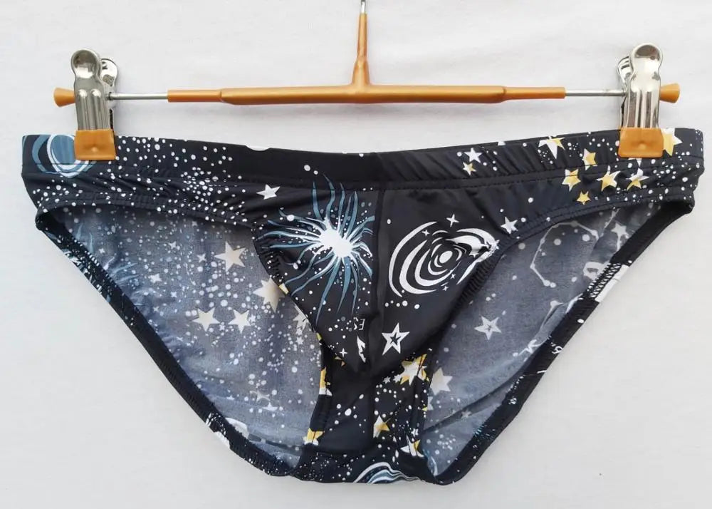 JORIONMIA Men's Breathable Soft Print Briefs Underwear