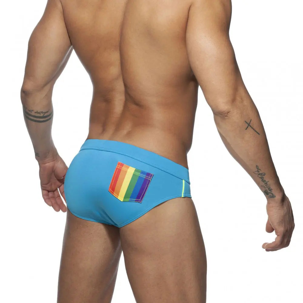 UXH Men's Rainbow Brief Swimwear
