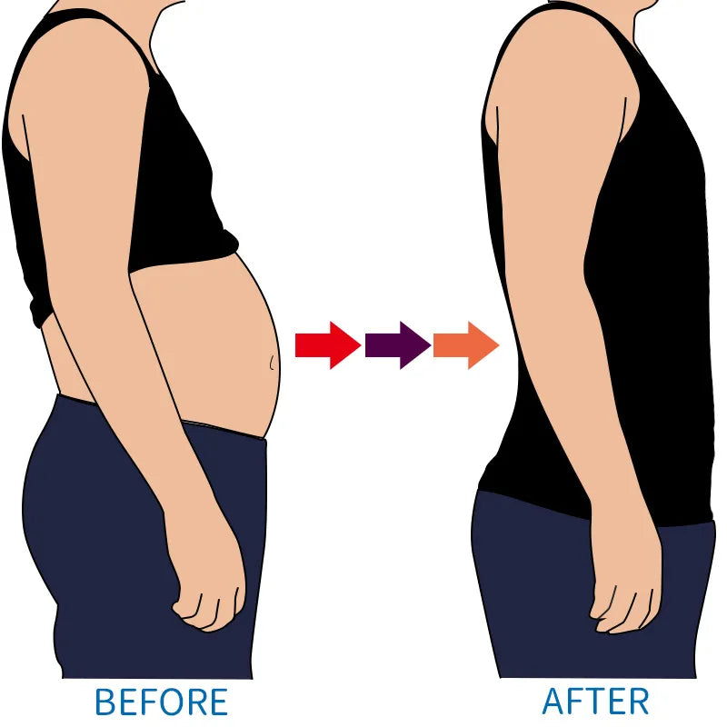 Men's Slimming Body Shaper Chest Compression Shirt Shapewear