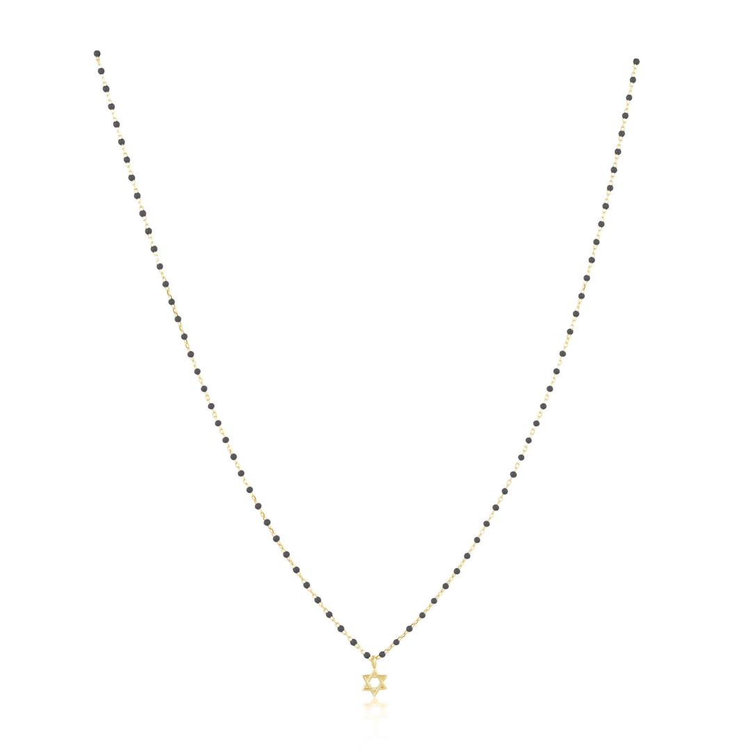 Elsa Mini Star of David Black