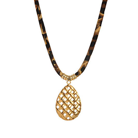 Pineapple Cord Necklace